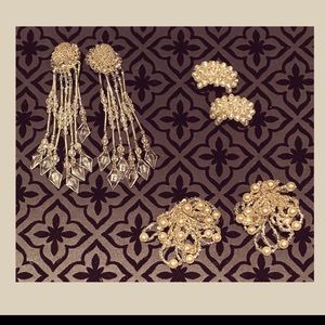 3 Pair Vintage 80’s Costume Pearl clip earrings